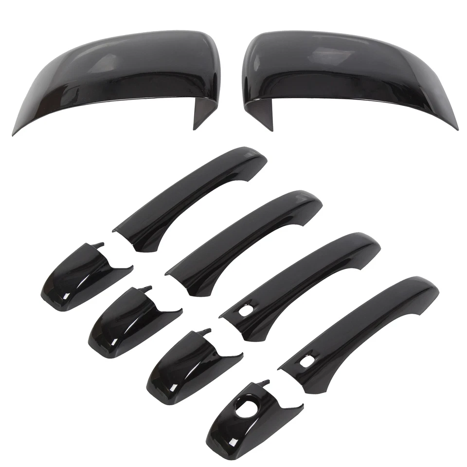 Mirror Covers+Door Handle Covers For Jeep Grand Cherokee/Dodge Durango 2011+ - Imagem 4 de 4