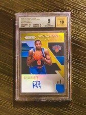 2019-20 Panini Prizm RJ Barrett Sensational Signatures /10 GOLD BGS 9 / Auto 10 