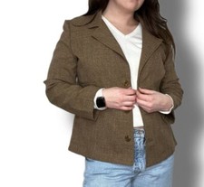 Vintage 90s Fashion Bug Brown Blazer Size Large