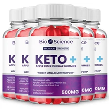 (5 Pack) Bio Science Keto ACV Gummies, Original BioScience Weight Loss Support