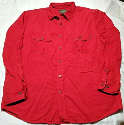 eddie bauer red flannel shirt