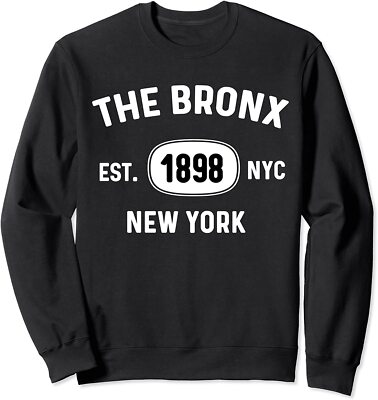 The Bronx BX NY Souvenir Tee Native Map NYC EST. 1898 Unisex Crewneck Sweatshirt