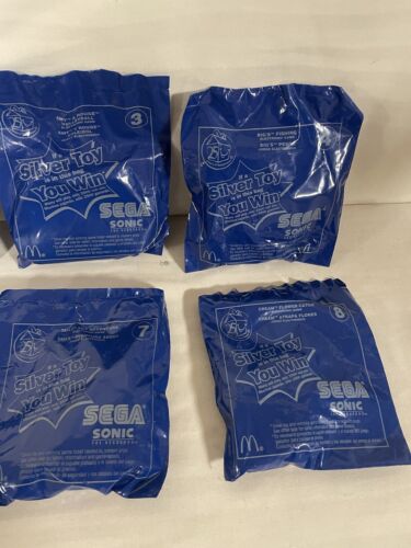 2004 McDonald’s Sega Sonic Toy Games, Video Games Full Set 1-8 - Picture 3 of 4