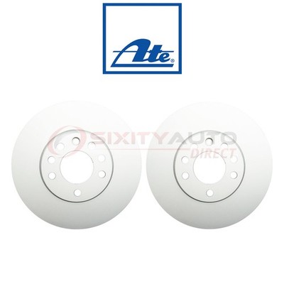 2 pc ATE Front Disc Brake Rotor for 1999-2009 Saab 9-5 - Braking Tire gl