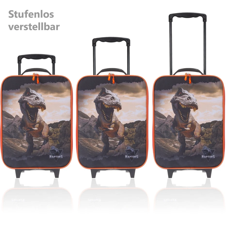 Kindertrolley Jungen Kinderkoffer Fabrizio Tasche Bag 20582 0102 Dinosaurier +e - Bild 3 von 4