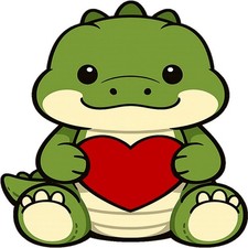 30 Custom Valentine Crocodile Personalized Address Labels