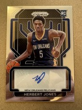2021-22 Panini Prizm Herbert Herb Jones Rookie Auto Card #RS-HER Pelicans 