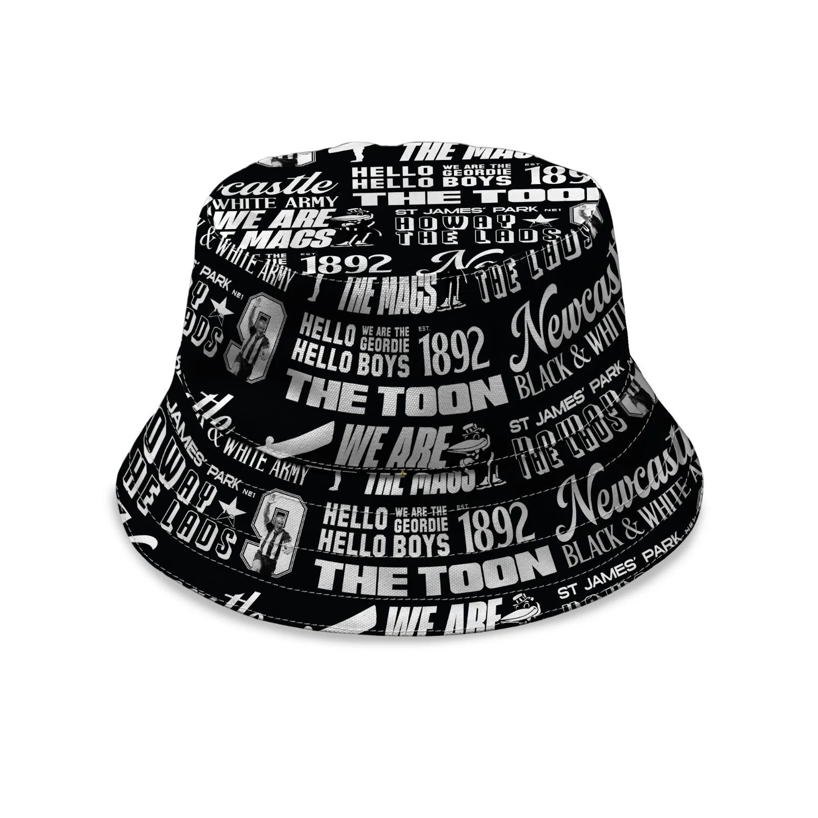 Newcastle Word Montage - Black & White - Bucket Hat
Opens in a new window or tab