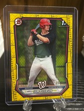 Sam Petersen 09/75 Yellow Pattern 2026 Bowman Washington Nationals