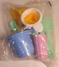 NEW Vintage Fisher Price Fun Food Dishes Play Set Utensils Pans Cups Milk Toy