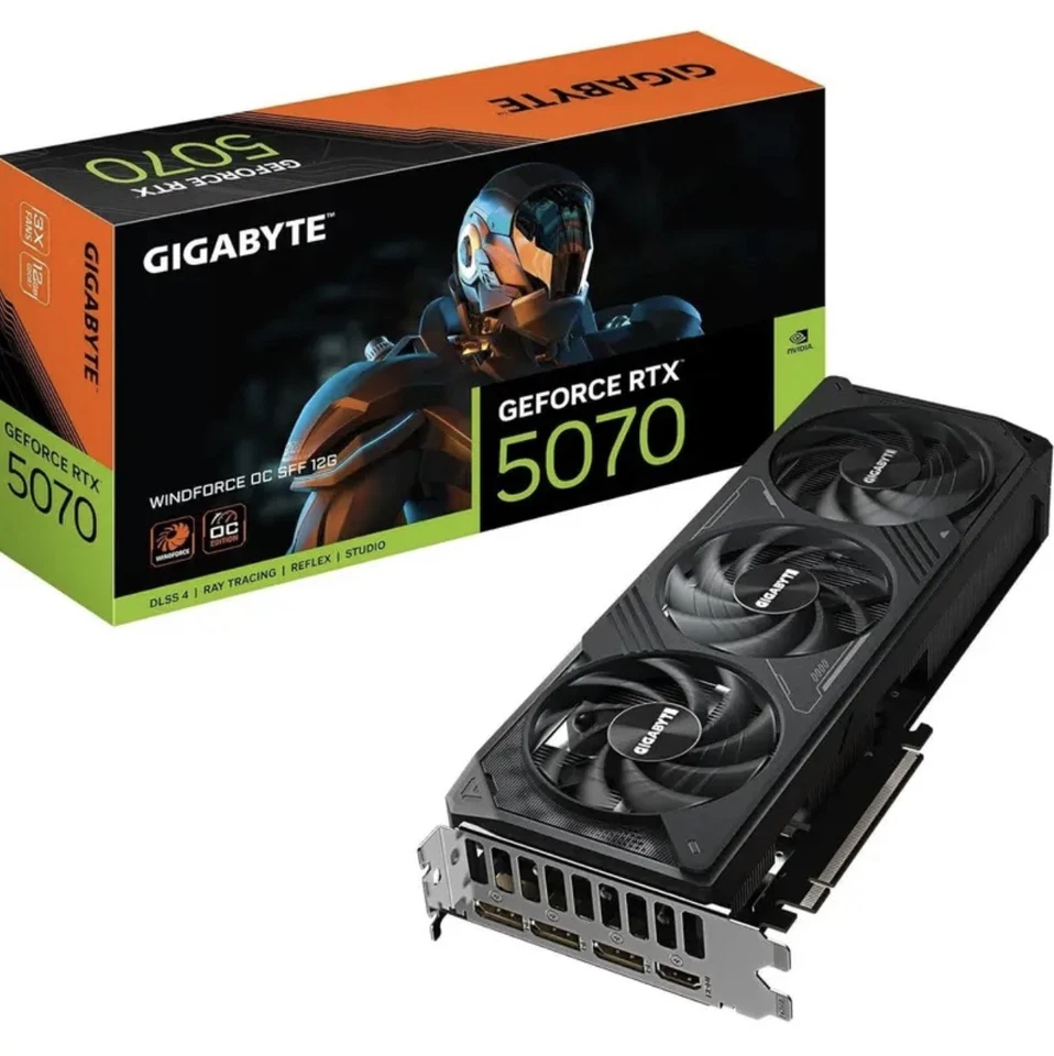 GIGABYTE GeForce RTX 5070 WINDFORCE OC SFF 12G Graphics Card - 12GB GDDR7 192... - Image 2 of 4