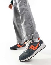 Saucony shadow 5000 mens size 8.5 Rare Gray/Orange Bboy Running Cas Discontinued