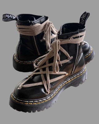 DR MARTENS X RICK OWENS LEATHER 1460 BEX BOOT SIZE 10 UK
