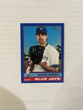 Shane Bieber 2025 Topps Heritage High Number Blue Border SP
