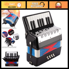 17-Key Piano Accordion 8 Bass, Adjustable Strap, Beginner-Friendly Musical Instr