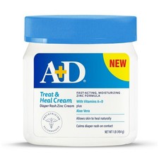Treat Heal Zinc Oxide Diaper Rash Cream 16 oz Jar - Soothes Treats Diaper...