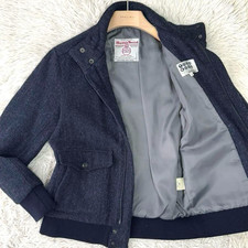 HARRIS TWEED TK Takeo Kikuchi Swing Top Navy Size 3 Mens From Japan