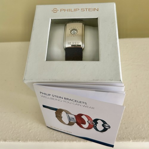 Philip Stein Slim Sleep Bracelet w/ Black Microfiber Band