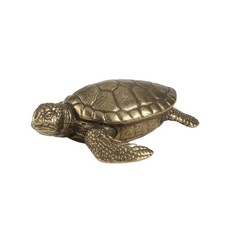 Schildkr&ouml;tenfigur Bronze-Optik Tierfigur Realistisch f&uuml;r Wohnzimmer