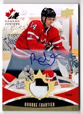 2016-17 Upper Deck Team Canada Juniors Gold Spectrum Patch Auto Rourke Chartier