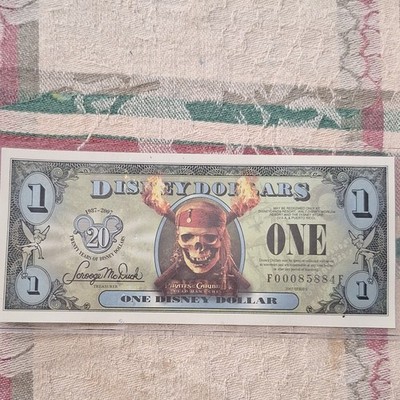 Disney $1 Pirates of the Caribbean Flying Dutchman 2007 Dollar Disney Franchise