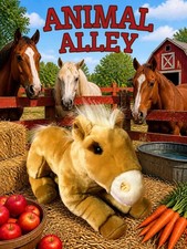 Vintage Restored Animal Alley Tan White Girl Horse or Pony Toys R Us