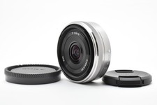 Top MINT Sony E 16mm F2.8 SEL16F28 Wide Angle Lens Silver for Sony E Mount Japan