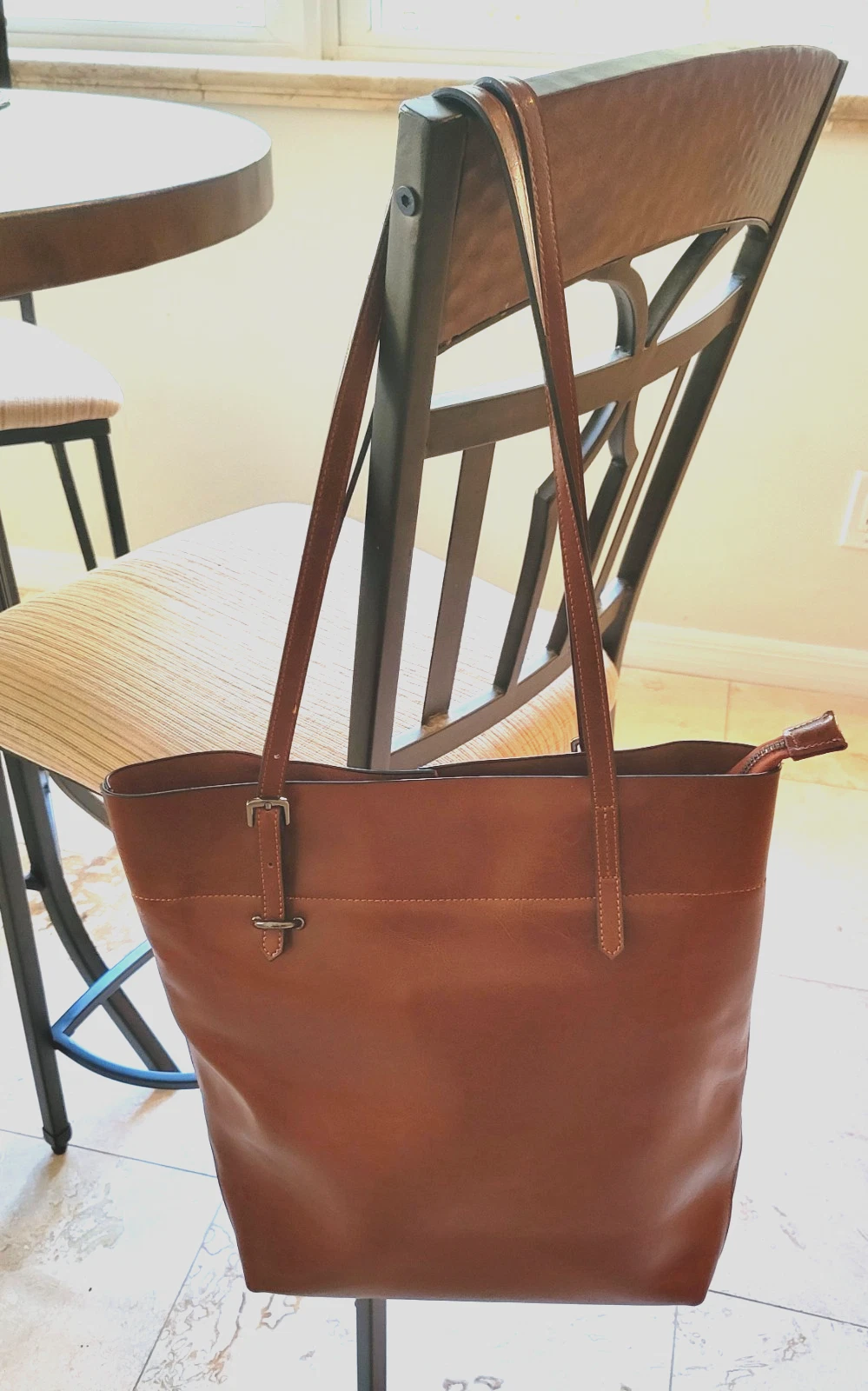 Kattee Vintage Genuine Leather Tote Shoulder Bag Satchel Handbag With Top Handle