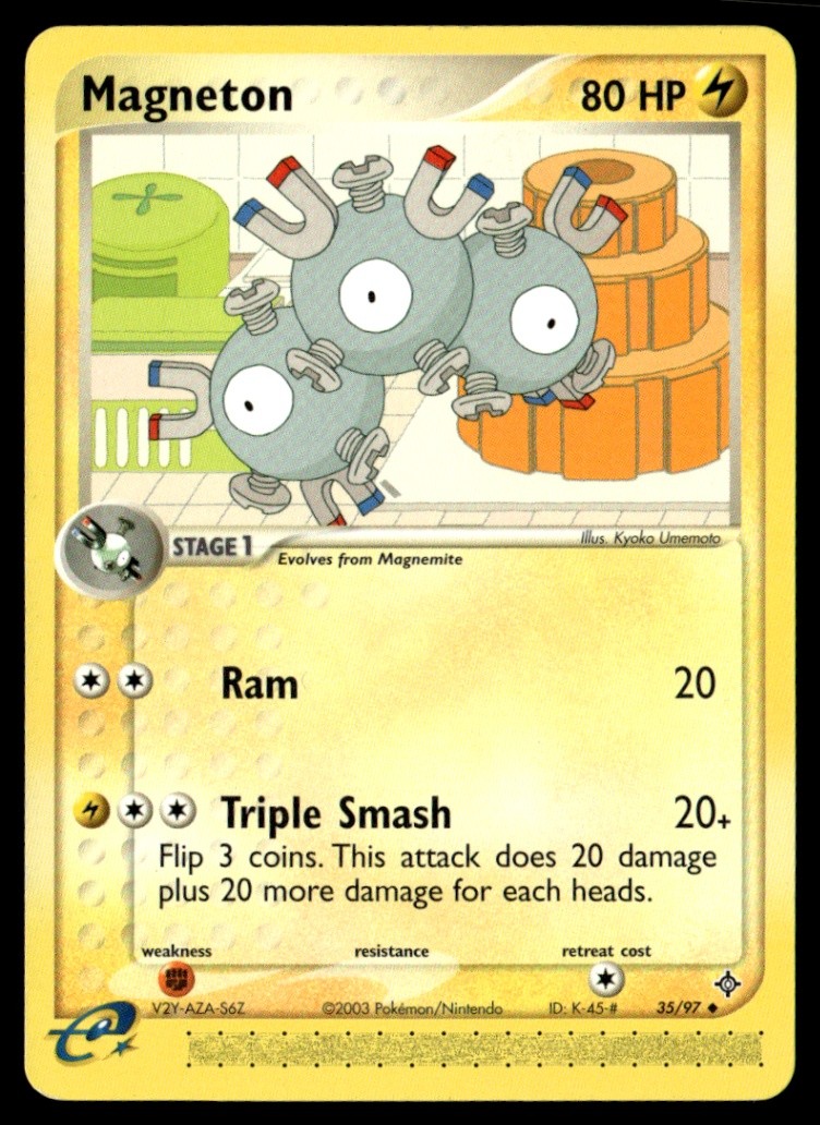 Magneton - Uncommon Normal Dragon 35/97 NM Pokémon TCG