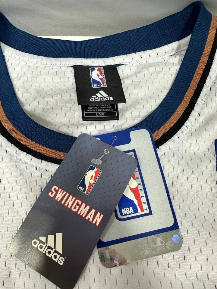 Camiseta deportiva de baloncesto cosida Adidas Gilbert Arenas Washington Wizards para hombre talla L nueva con etiquetas Foto 4 de 4