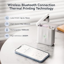Portable Bluetooth Thermal Sticker Labeler NIIMBOT Label Maker Machine Free Ship