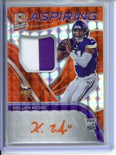 Kellen Mond Aspiring Patch Autographs Neon Orange RPA /15 2021 Spectra #APA-KM