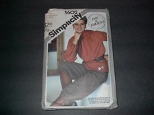 Simplicity Pattern 5602 Misses Loose-Fitting Pullover Tunic/ Pull-On Pants 12 16