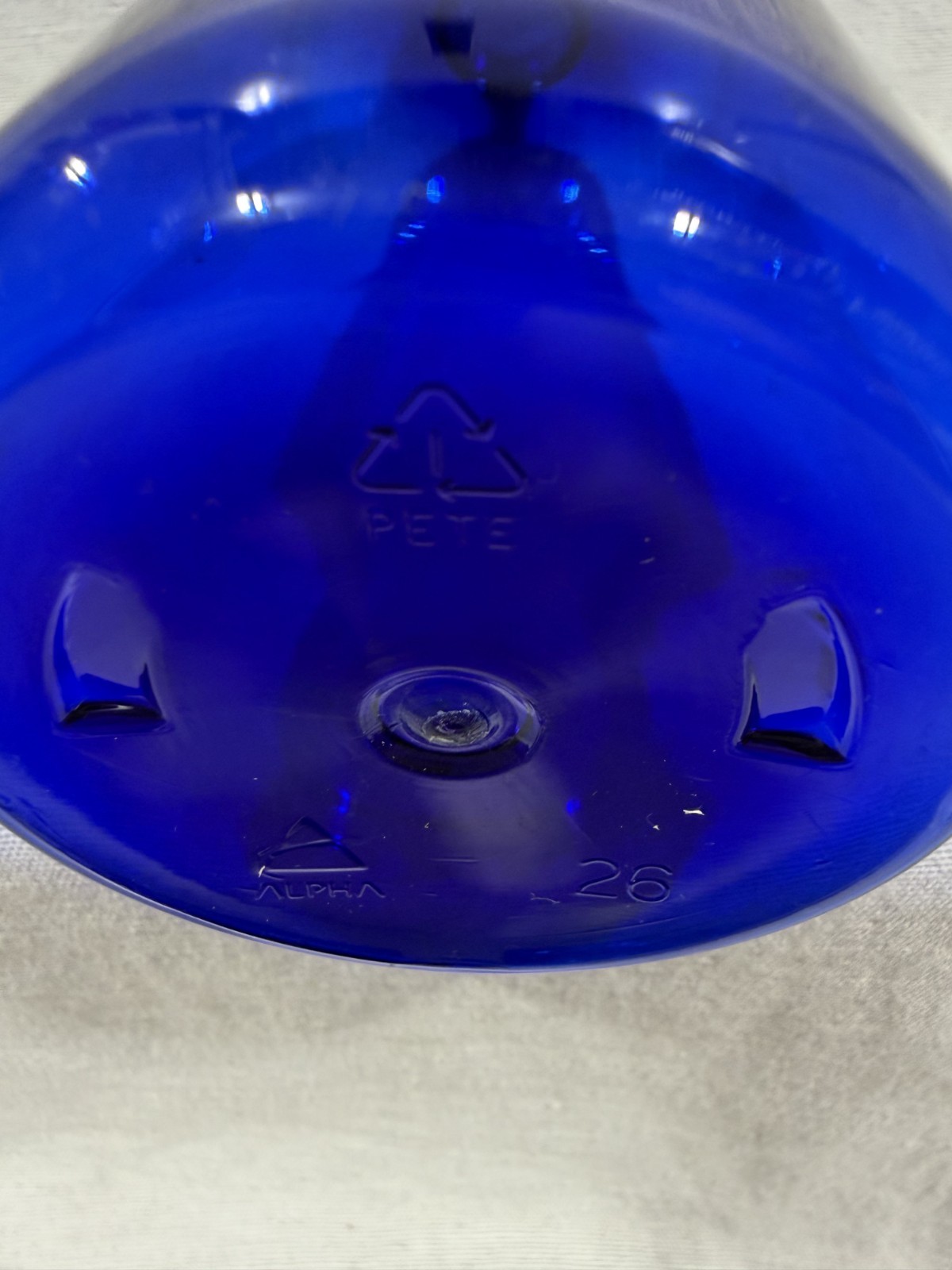 16oz Large Cobalt Blue PET Plastic Boston Round Bottles, Bottle Only, No Nozzle