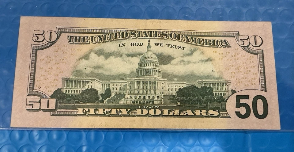 USA Star Banknote 50 Dollars 2004 Good Condition Circulated - Image 2 of 2