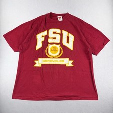 Vintage FSU Seminoles T Shirt Mens XL Maroon Florida State 90s Single Stitch