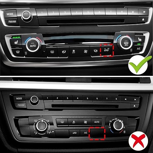 Compatible Air Recirculation Button, Climate Control Panel AC Button for Various