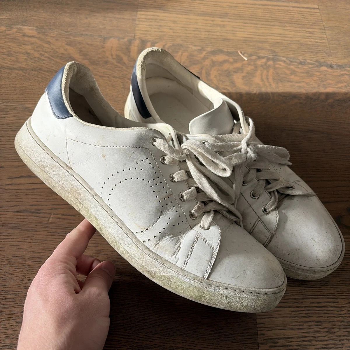 Salvatore Ferragamo Leather Upper Solid Casual Shoes for Men 