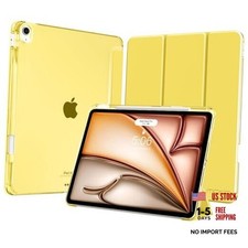 for iPad Air 13-Inch Case M4/M3/M2 2026/2025/2024 with Pencil Light Yellow