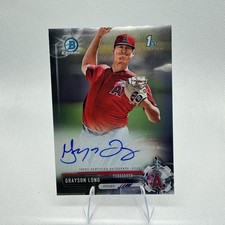 2017 Bowman Chrome #CPA-GL Grayson Long Prospect Autographs