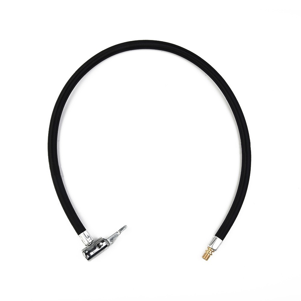 Air Inflator Hose Adapter Pump Replacement Rubber+Metal+Cloth 60cm Valve