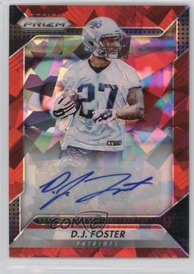2016 Panini Prizm Rookie Red Crystals Prizm 23/75 DJ Foster #RA-DJF Auto RC fm0