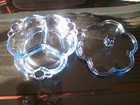 Tiffin Canterbury Copen Blue 3 Part Covered Candy or Relish — photo 5