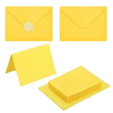 20Pack Lemon Yellow 4x6 Envelopes, A6 Envelopes with Cards Stickers