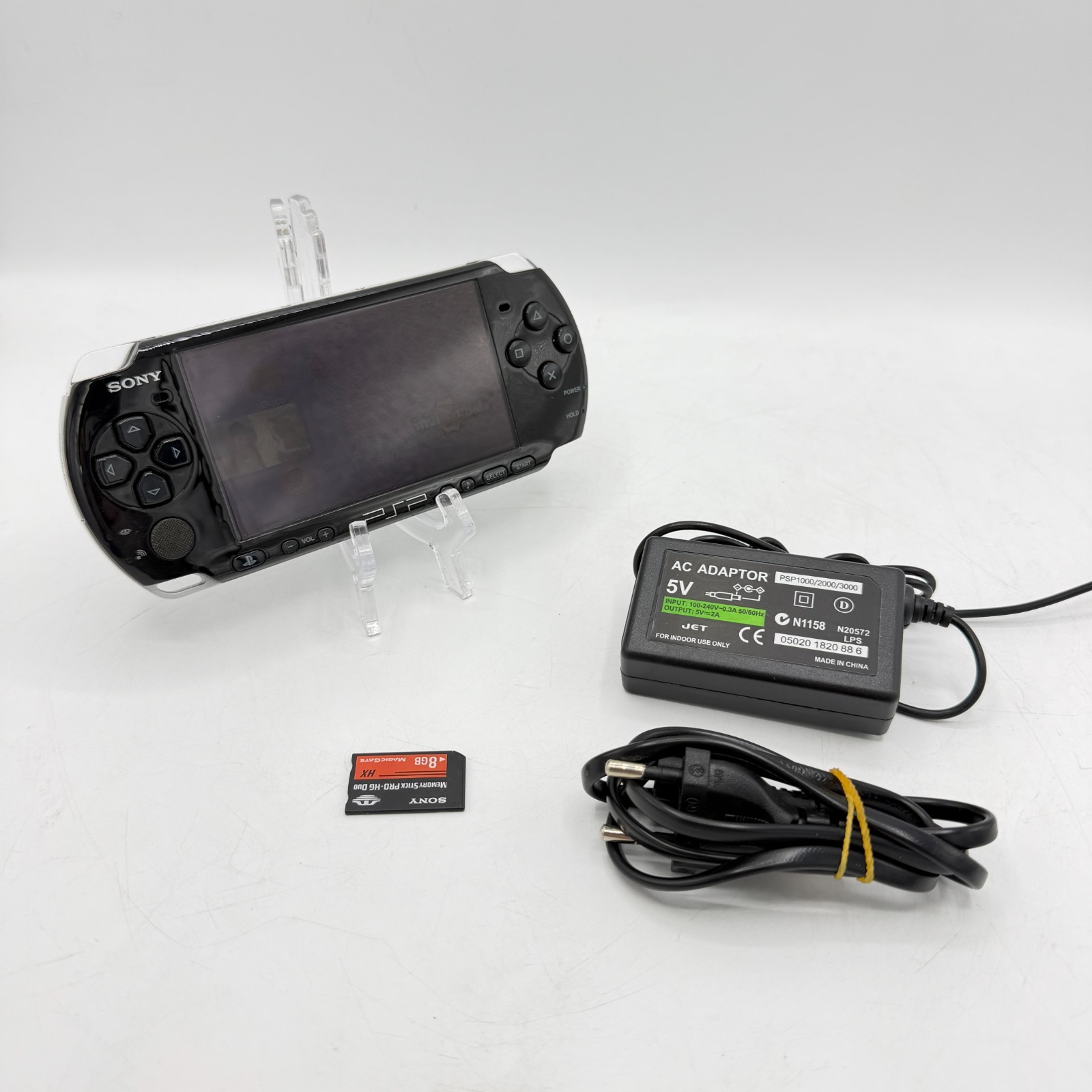 Psp 3004 nero black console con batteria caricabatteria e sd  funzionante