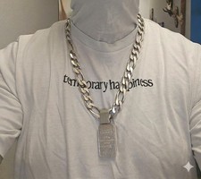 Silber Kette Herren925 Massiv Panzer gebraucht,Einzelstück!