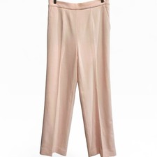 Escada Tailored Blush Pink Wool Pants Lined Straight Leg Minimalist Luxe 40 / 8