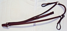 JEREMY & LORD Breastplate- RAISED - Brown Leather - Full/Horse Size - GREAT