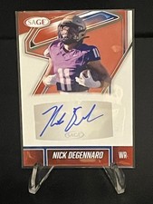2026 SAGE Low Series Football - #A-ND NICK DeGENNARO Auto Red Parallel ARC - JMU