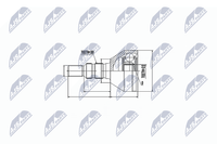 NTY Gelenksatz, Antriebswelle NPZ-DW-027 FüR Chevrolet Opel